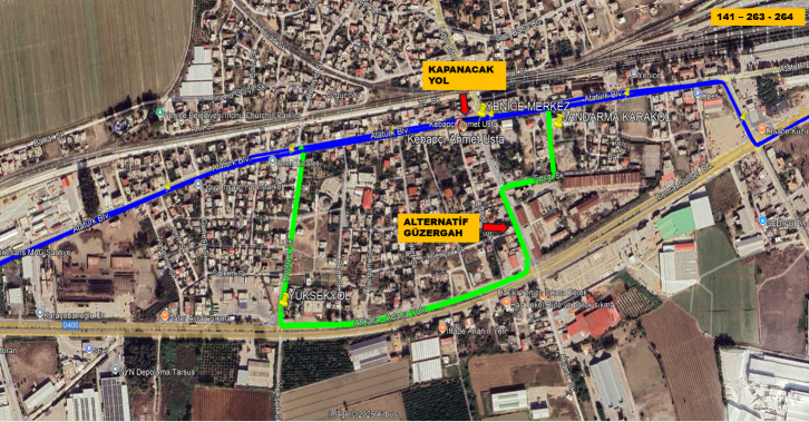 141 - 263 - 264 MAOG Yüksek Standartlı Hızlı Tren Kapsamındaki Yol Çalışması