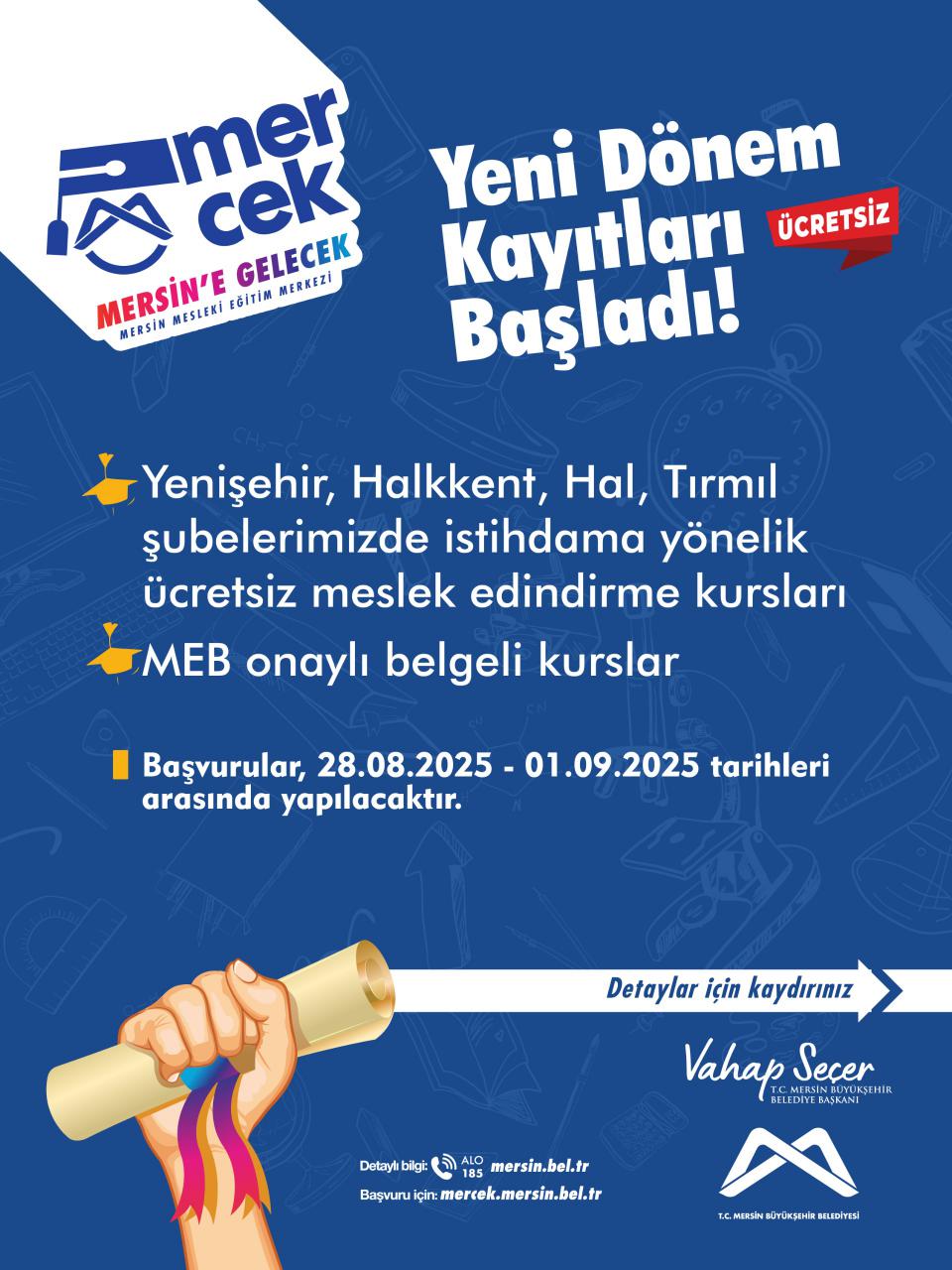 MERCEK'te yeni dönem kayıtları başladı!