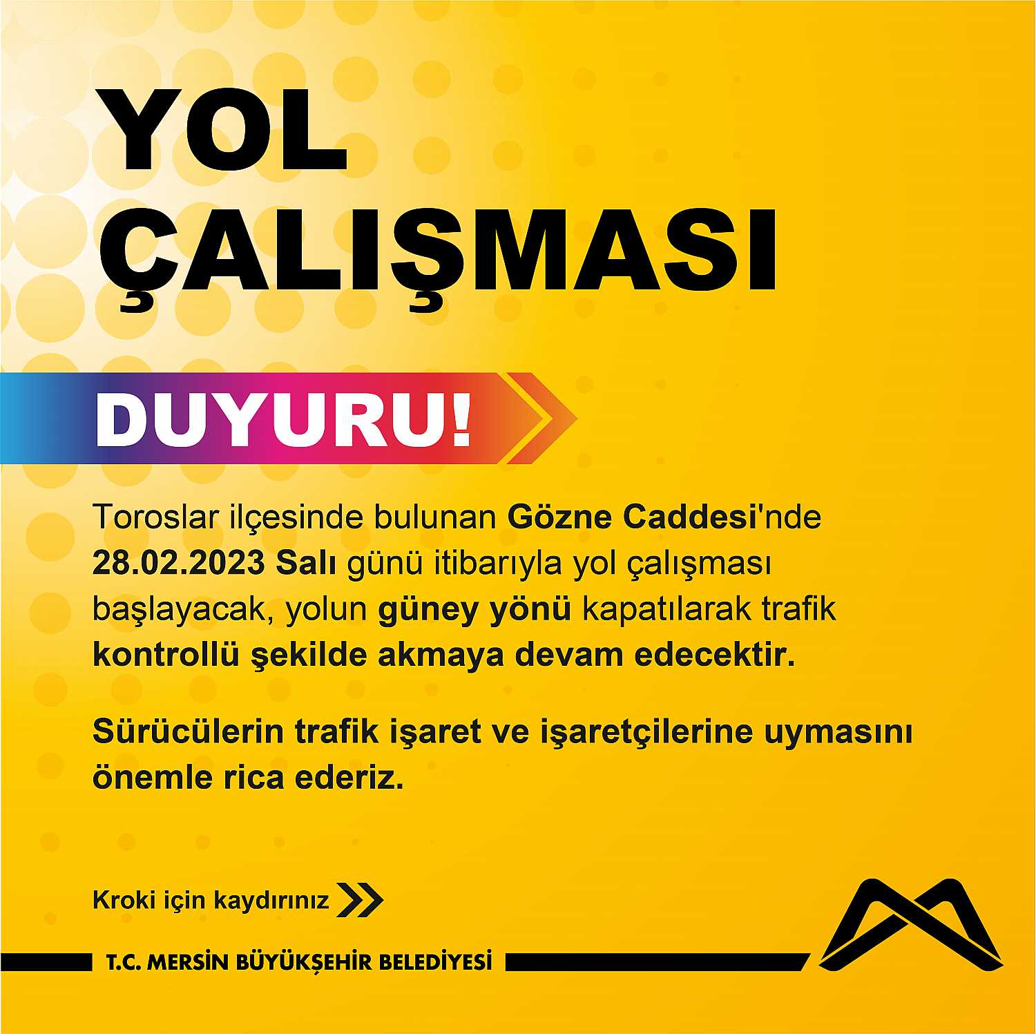 Gözne Caddesi Yol Çalışması