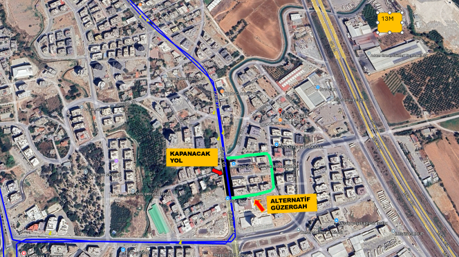 Çiftçiler Caddesi YOL KAPAMA