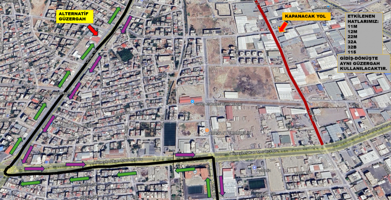 AKDENİZ İLÇESİ 155. CADDE YOL ÇALIŞMASI