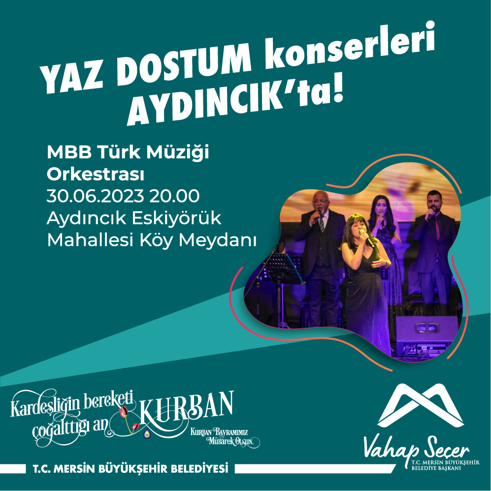 YAZ DOSTUM konserleri Aydıncık'ta!