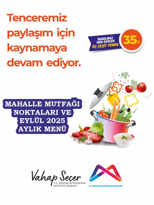 Mahalle Mutfağı Noktaları ve Eylül 2025 Aylık Menü