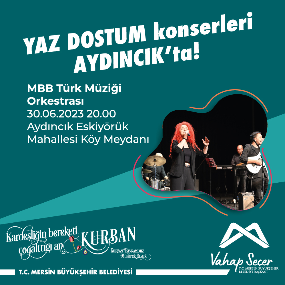 YAZ DOSTUM konserleri Aydıncık'ta!