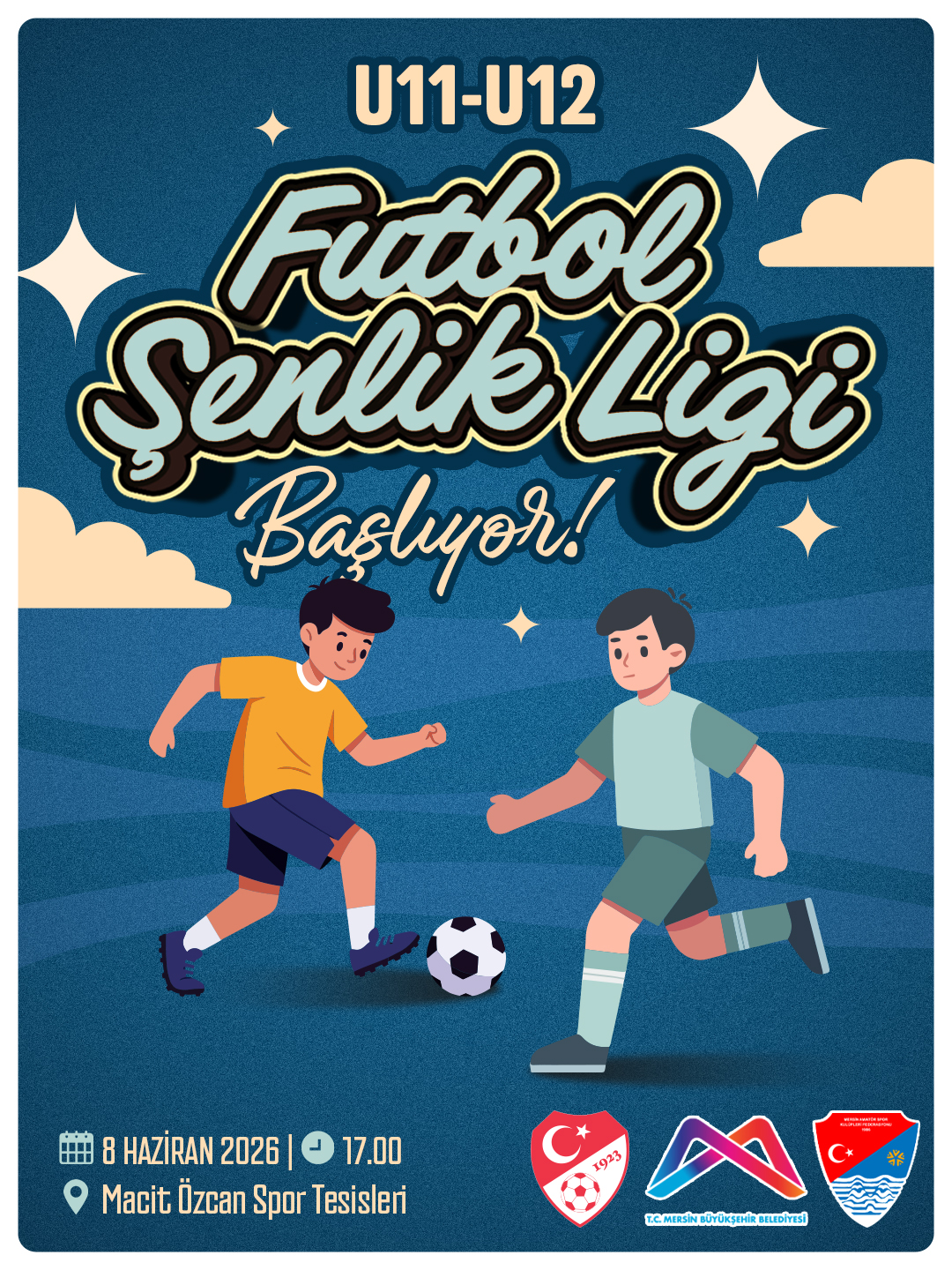 U11 - U12 Futbol Şenlik Ligi başlıyor.