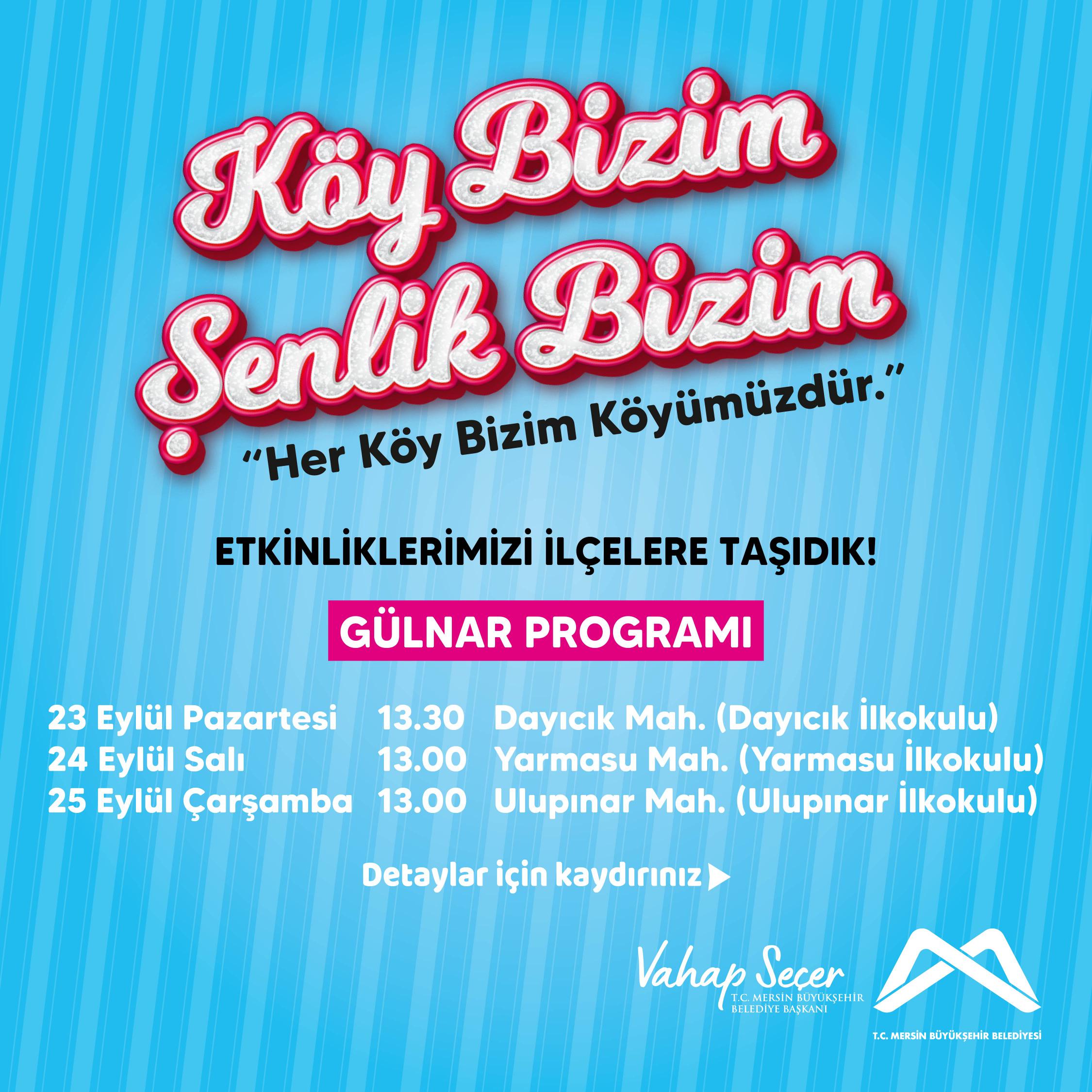 Dopdolu geçecek olan “Köy Bizim Şenlik Bizim” etkinliklerinde buluşalım!