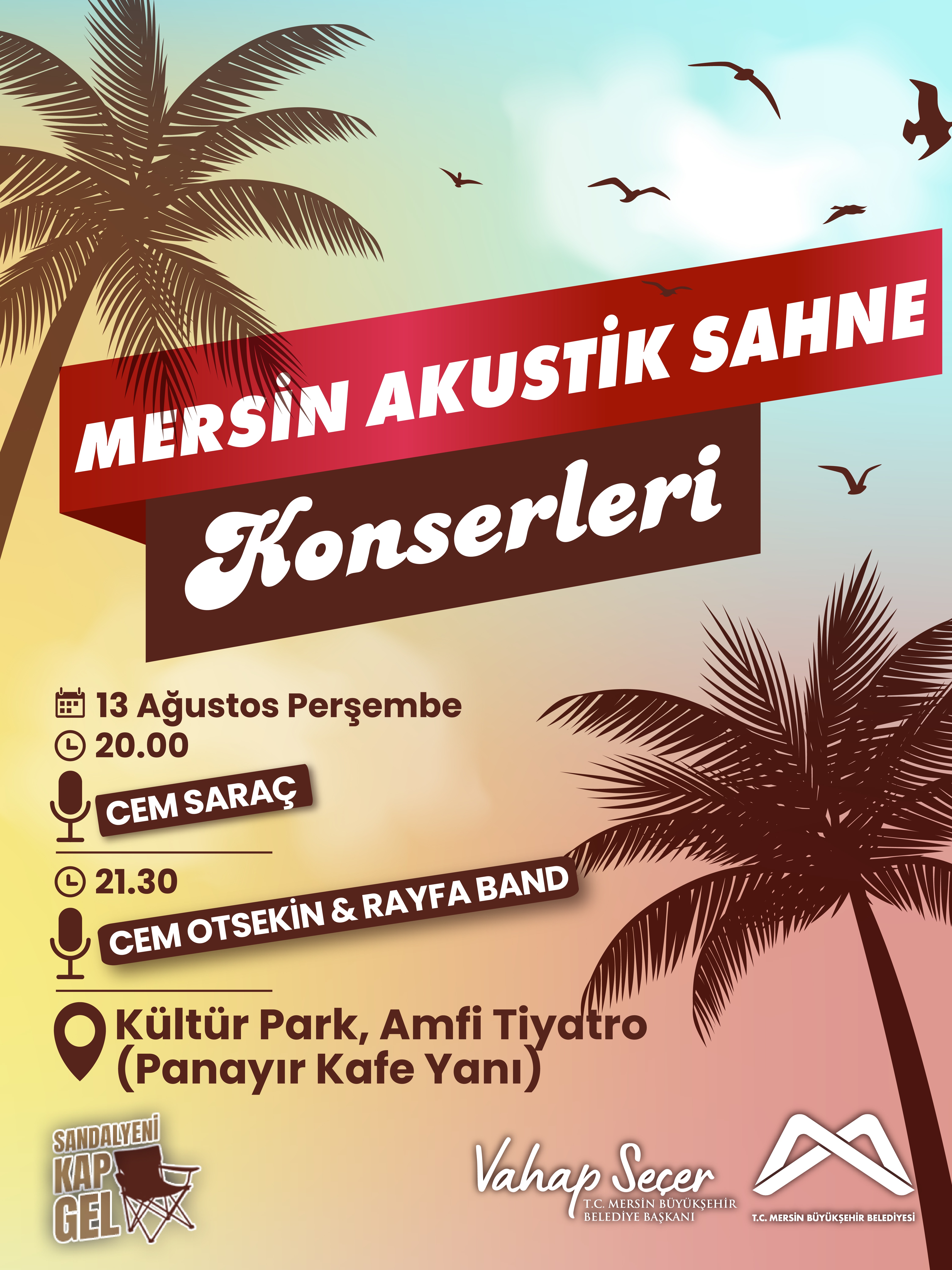 Mersin Akustik Sahne Konserleri'nde Buluşalım!