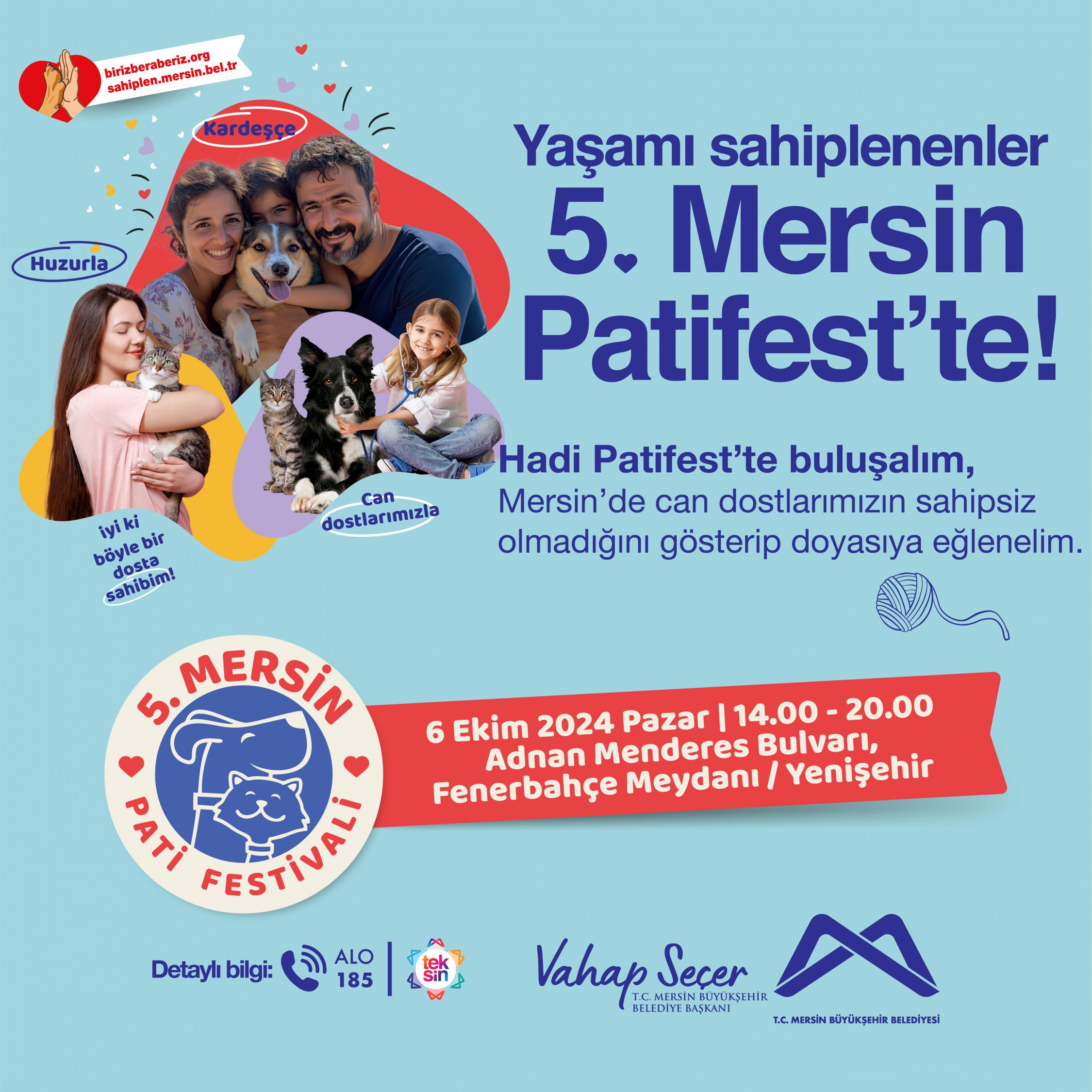 Yaşamı sahiplenenler 5. Mersin Patifest'te!