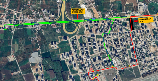 PLAJ CADDESİ YOL KAPAMA