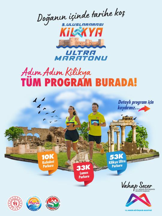5. Uluslararası Kilikya Ultra Maratonu’nun detaylı programı için kaydırınız.