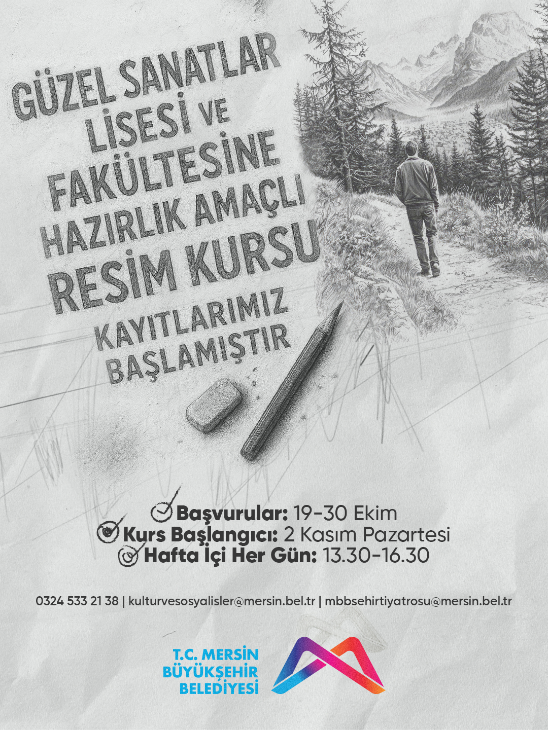 Güzel Sanatlar Lisesi ve Fakültesine Hazırlık Amaçlı Resim Kursu Kayıtlarımız Başlamıştır! 