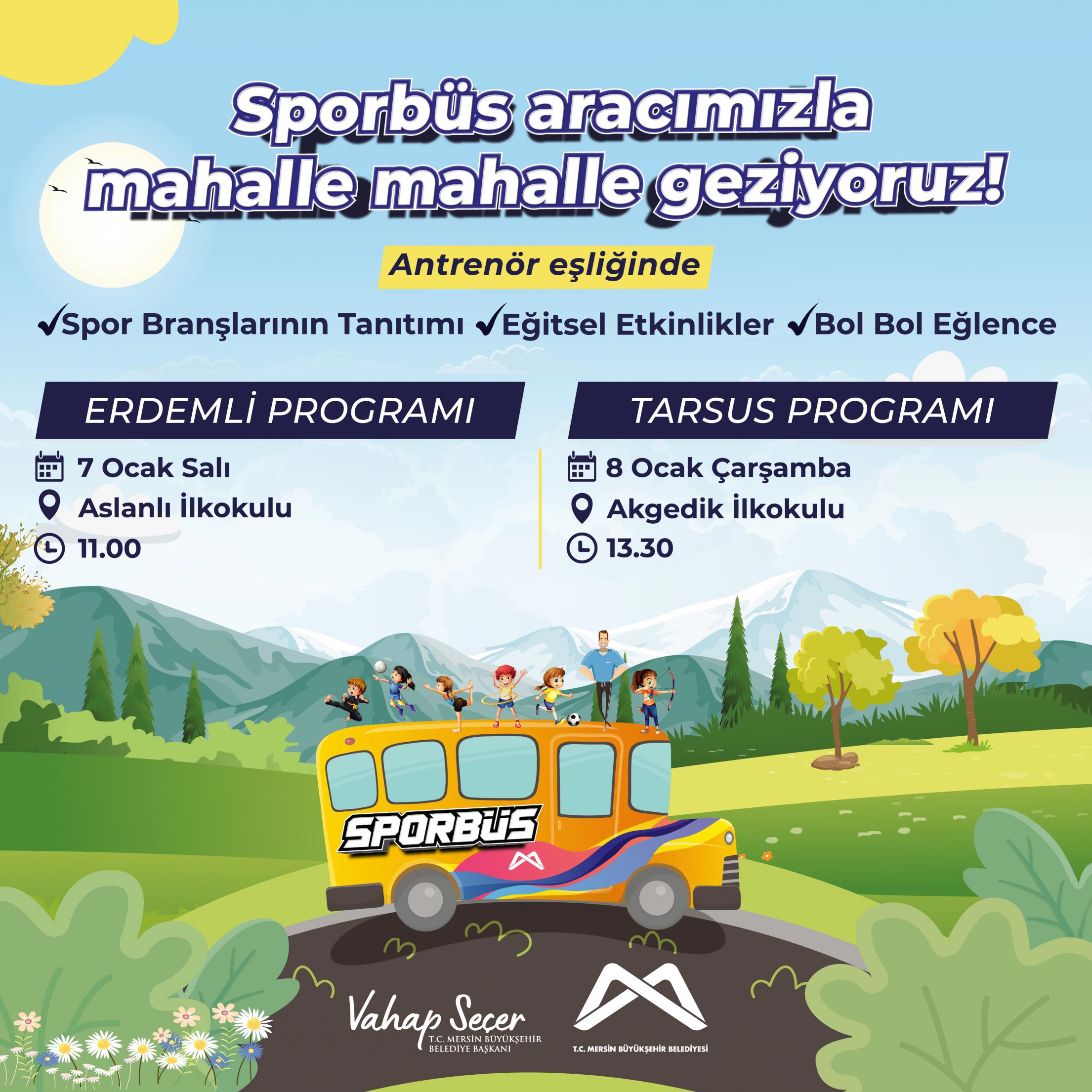 Sporbüs aracımızla mahalle mahalle geziyoruz!