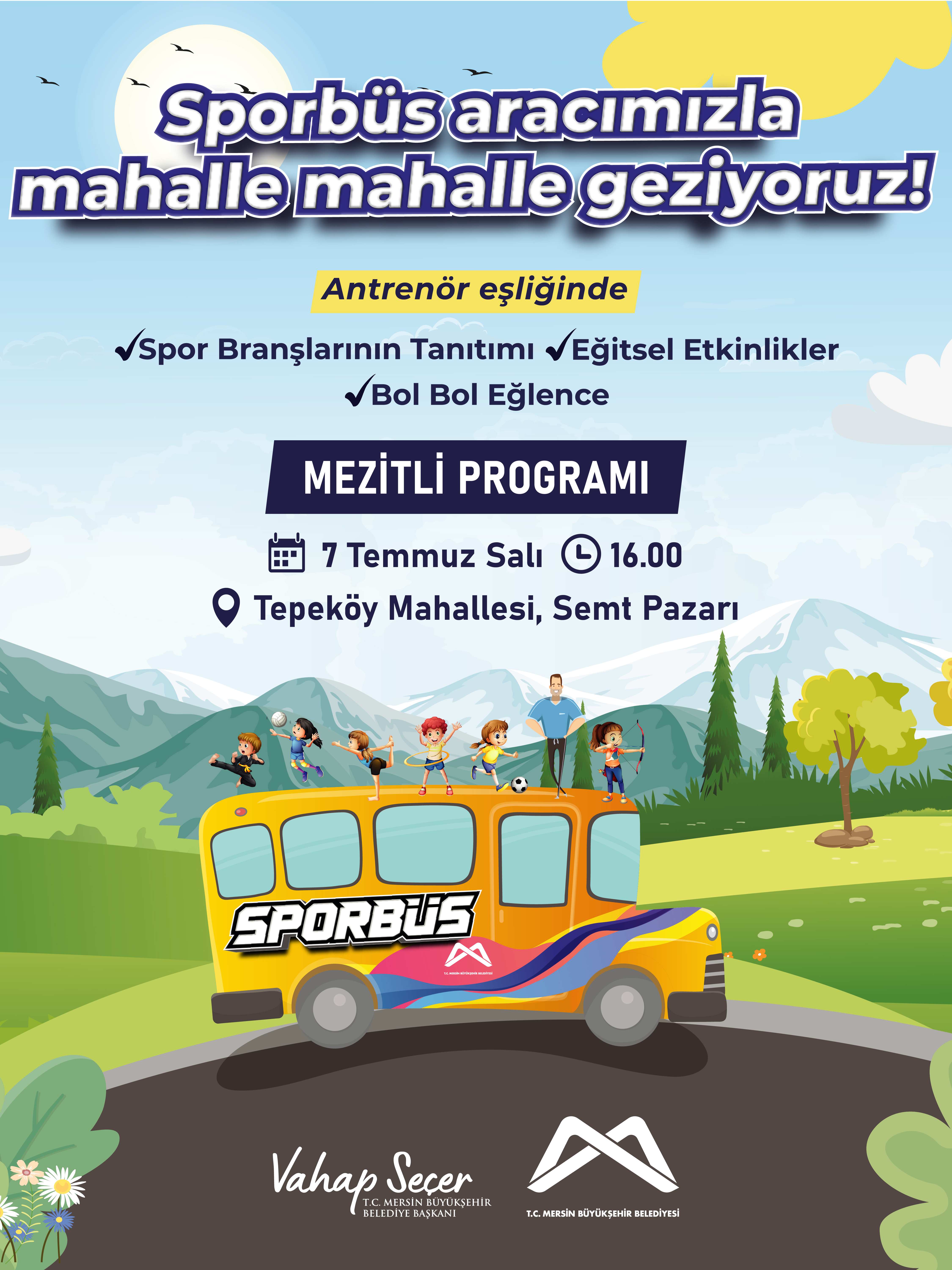 Sporbüs aracımızla mahalle mahalle geziyoruz!