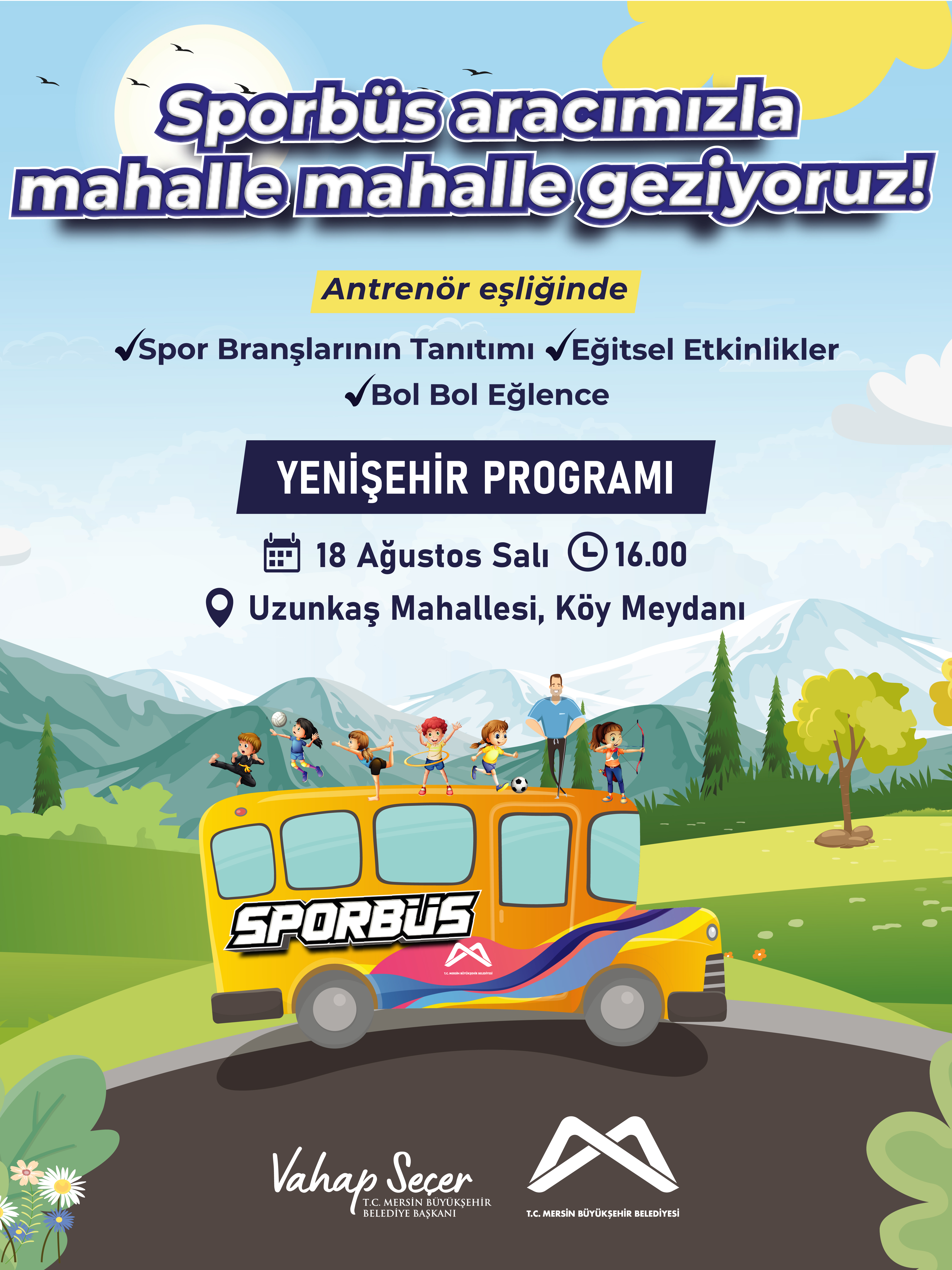 Sporbüs aracımızla mahalle mahalle geziyoruz! / YENİŞEHİR PROGRAMI