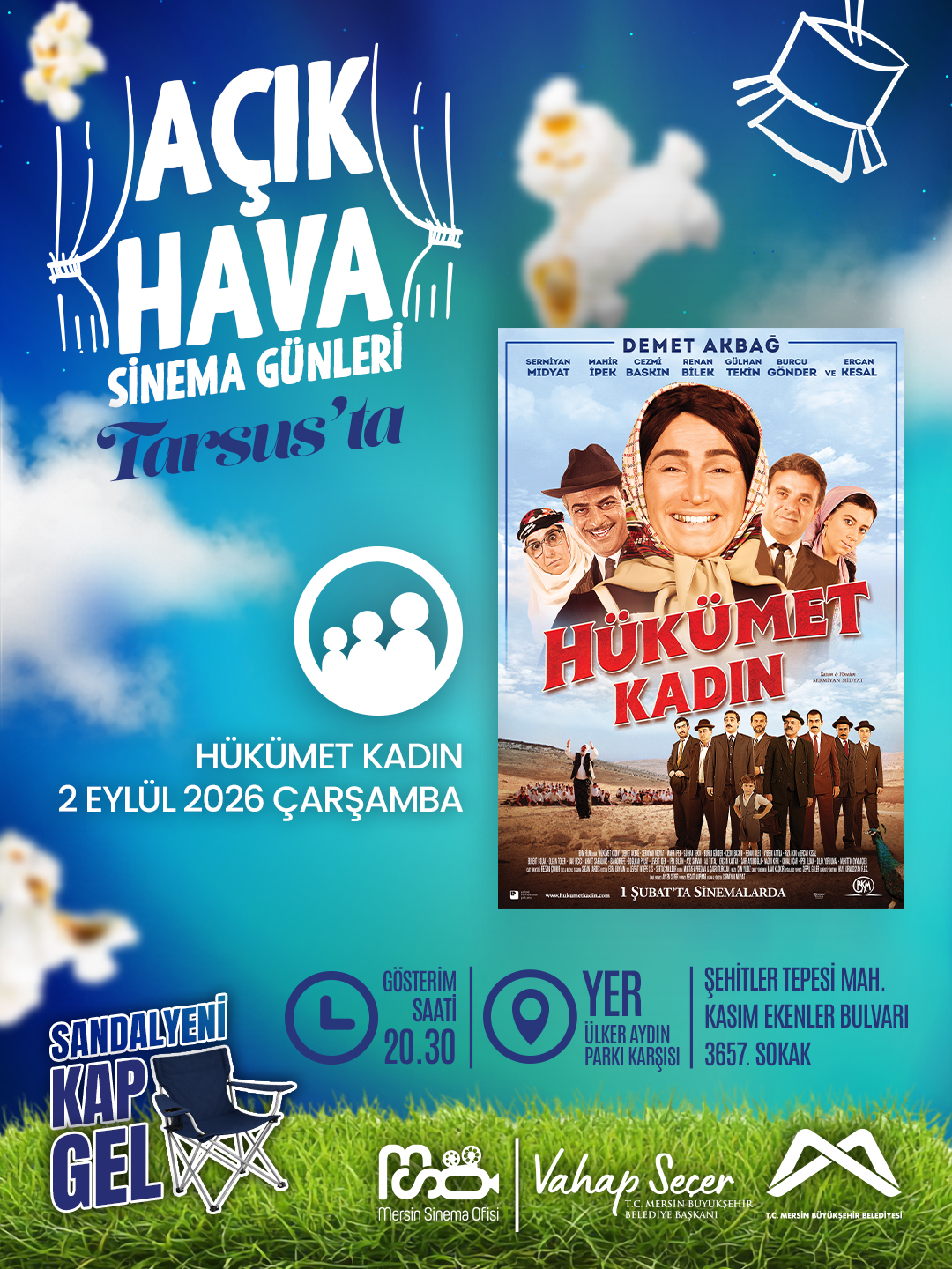 Açık Hava Sinema Günleri Tarsus’ta! 