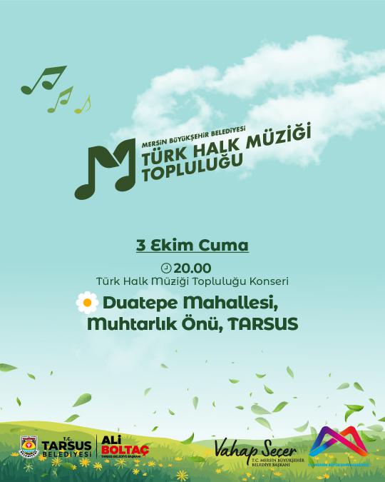 Türk Halk Müziği Topluluğu Konseri'nde buluşalım!