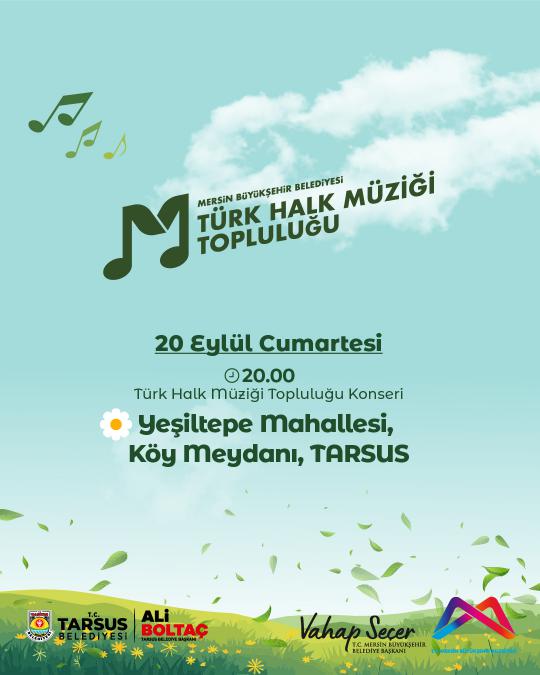 Türk Halk Müziği Topluluğu Konseri'nde buluşalım!