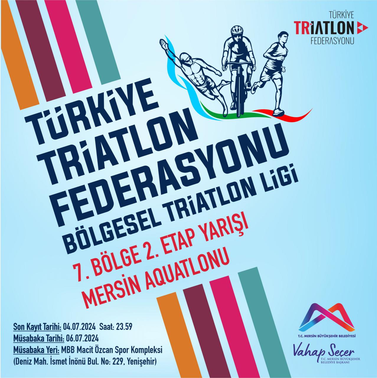 Türkiye Triatlon Federasyonu Bölgesel Triatlon Ligi  7. Bölge 2. Etap Yarışı Mersin Aquatlonu