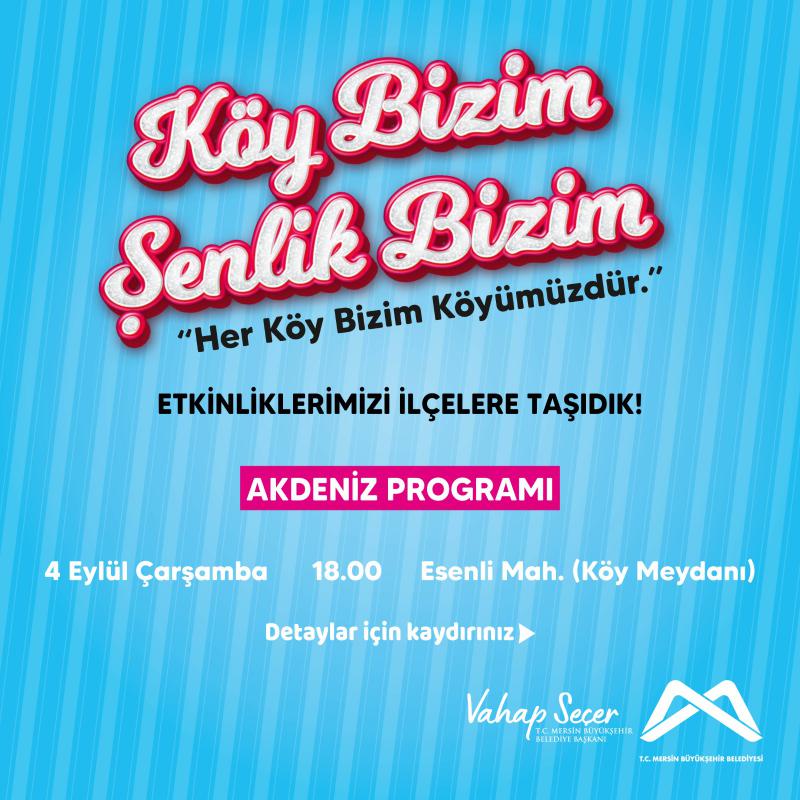 Dopdolu geçecek olan Köy Bizim Şenlik Bizim etkinliklerinde buluşalım!