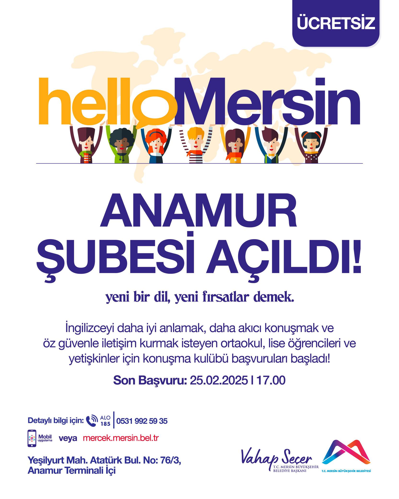 Hello Mersin Anamur Şubesi açıldı!