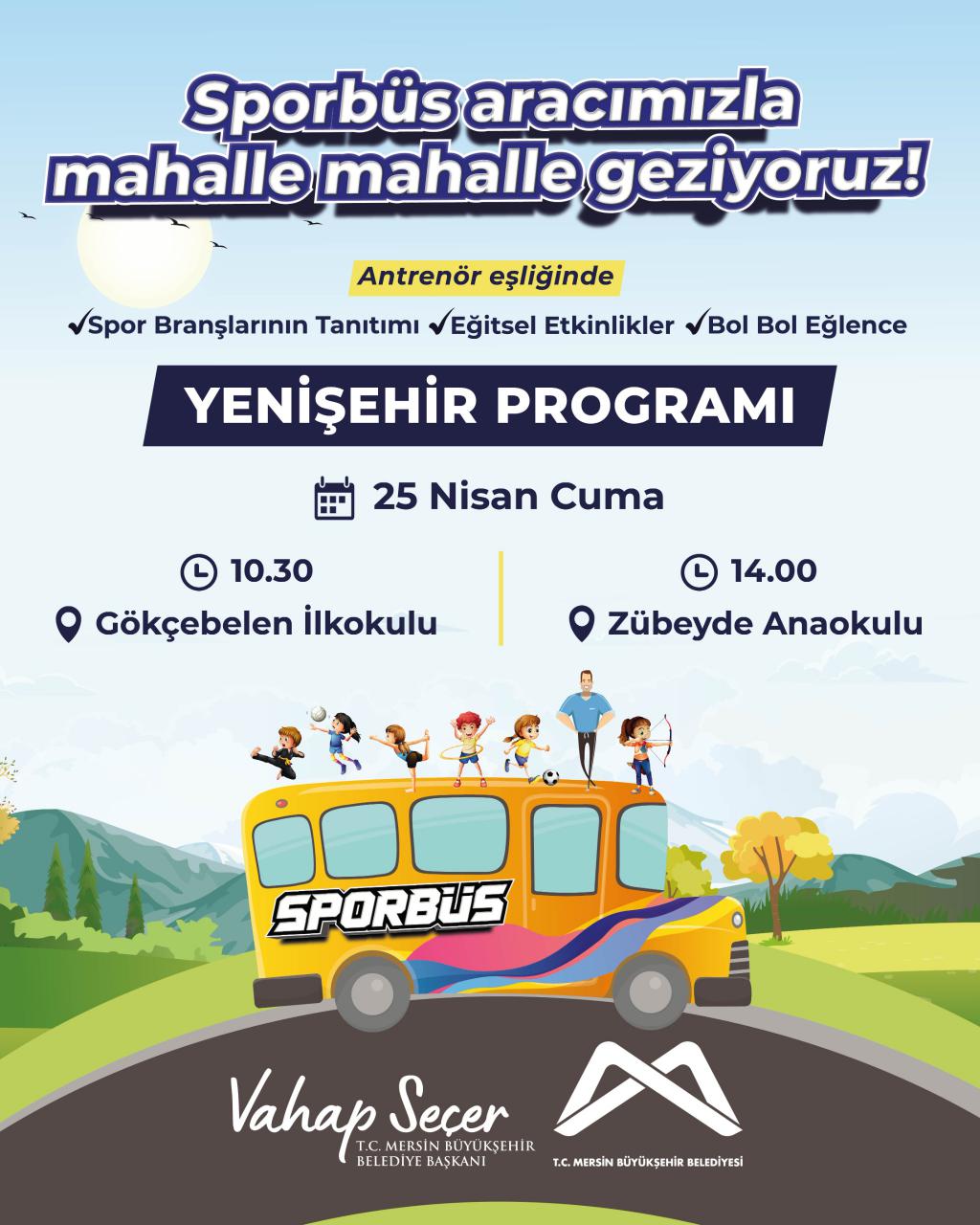 Sporbüs aracımızla mahalle mahalle geziyoruz! YENİŞEHİR PROGRAMI