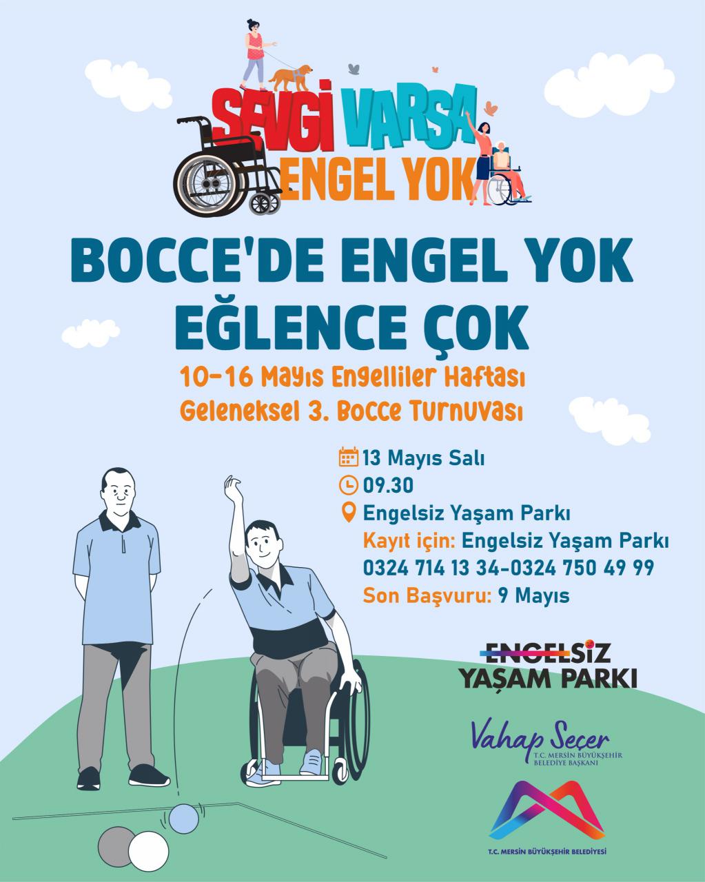 10-16 Mayıs Engelliler Haftası Geleneksel 3. Bocce Turnuvası