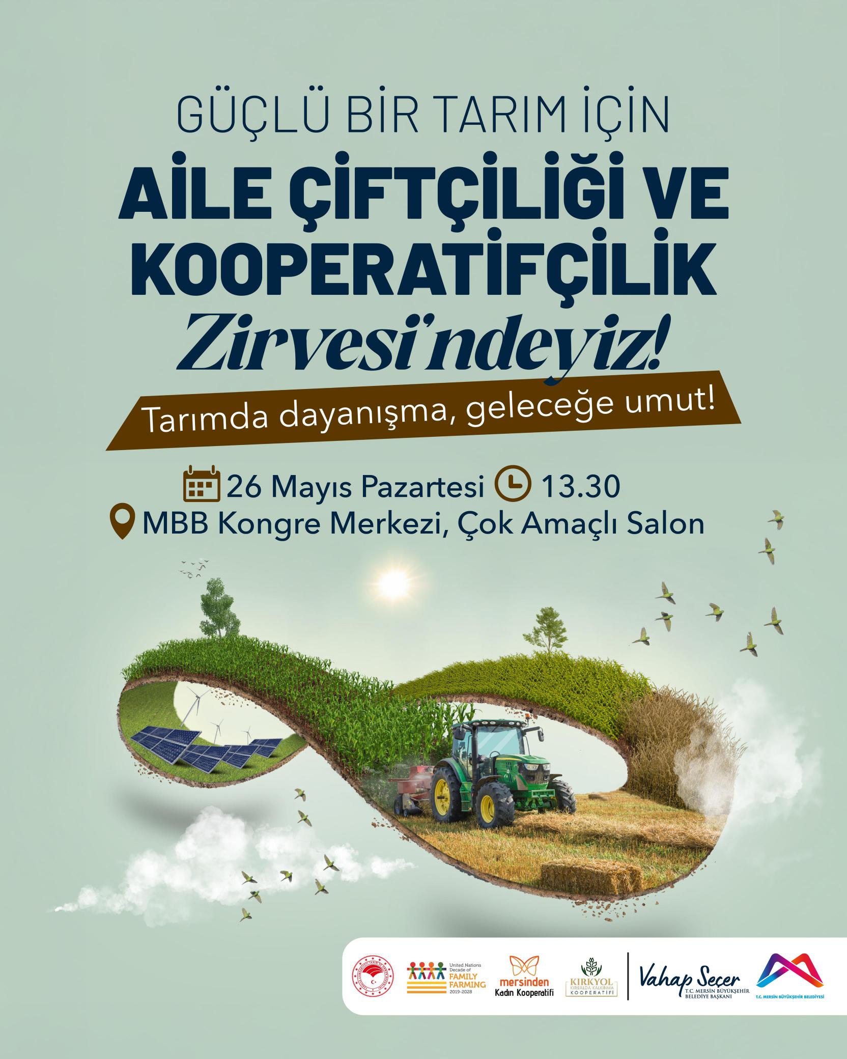 Güçlü bir tarım için Aile Çiftçiliği ve Kooperatifçilik Zirvesi'ndeyiz!