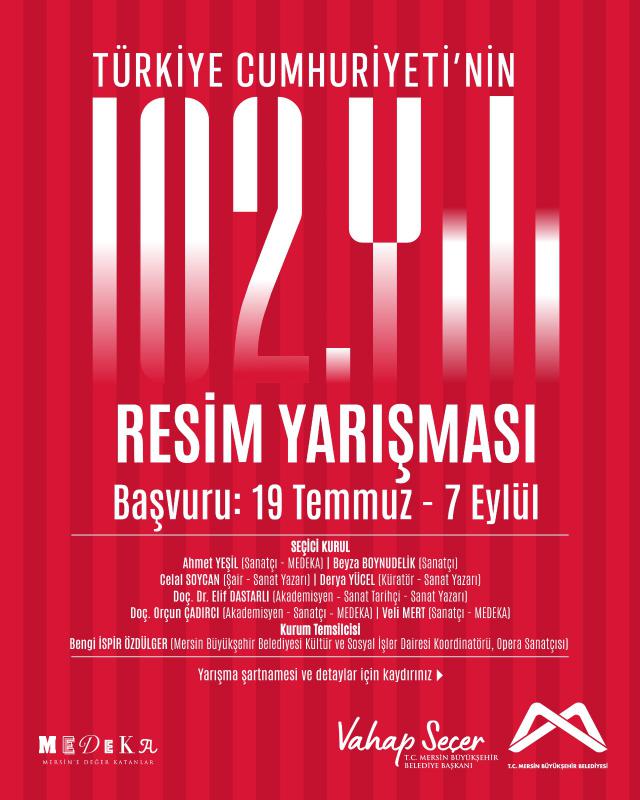Türkiye Cumhuriyeti’nin 102. Yılı Resim Yarışması başvuruları başlıyor! 