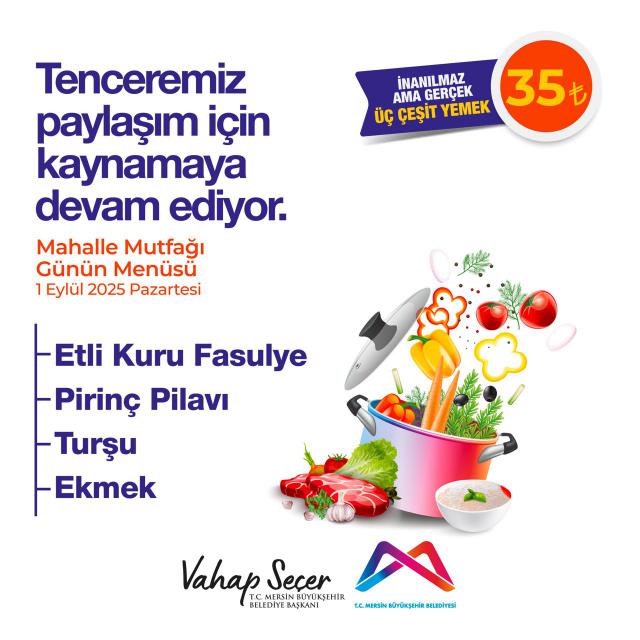 1 Eylül Mahalle Mutfakları menümüz: