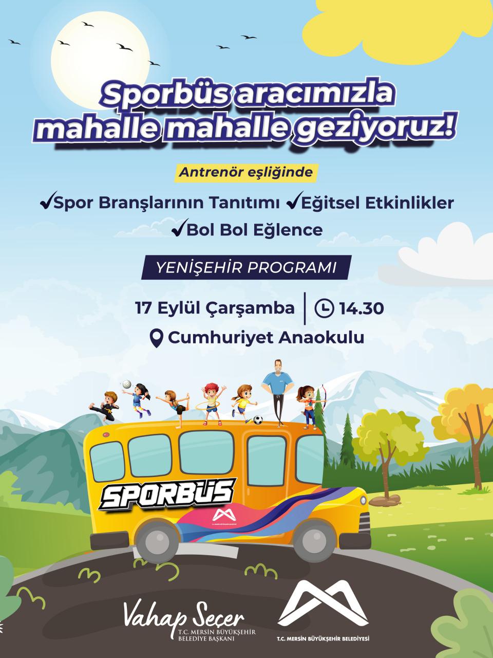 Sporbüs aracımızla mahalle mahalle geziyoruz! YENİŞEHİR PROGRAMI 