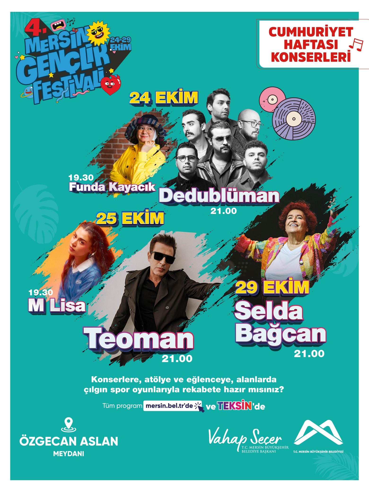 4. Mersin Gençlik Festivalinde buluşalım!