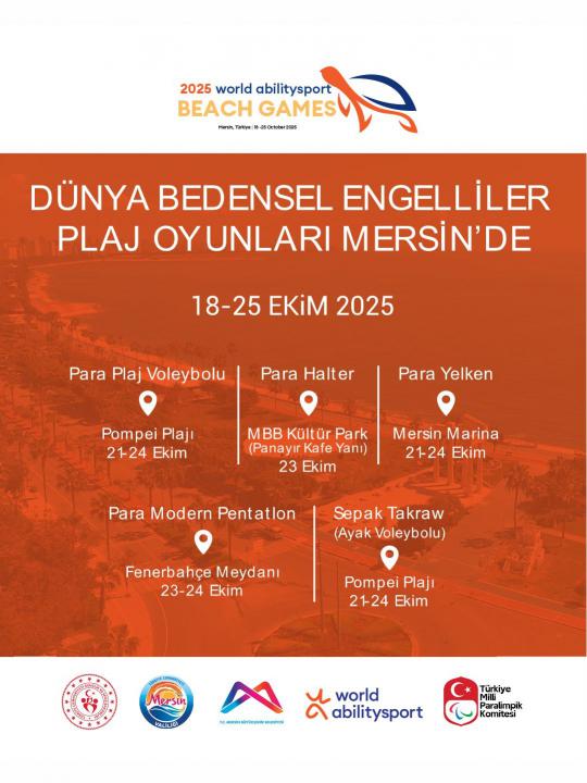 Dünya Bedensel Engelliler Plaj Oyunları Mersin'de!