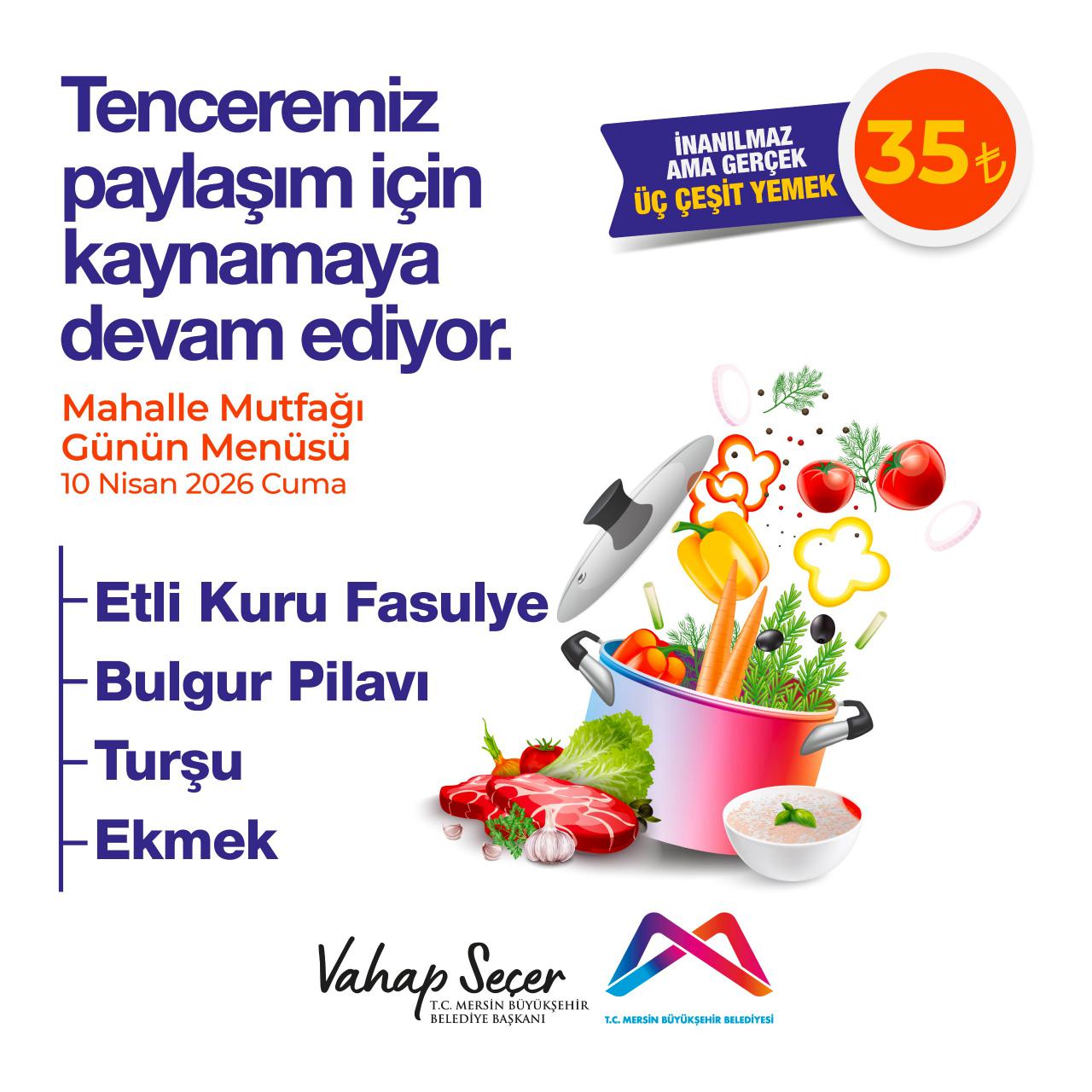 10 Nisan Mahalle Mutfakları menümüz:
