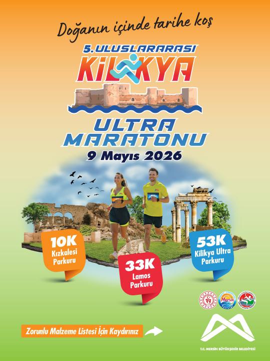 5.Uluslararası Kilikya Ultra Maratonu’nun zorunlu malzeme listesini görmek için kaydırınız.
