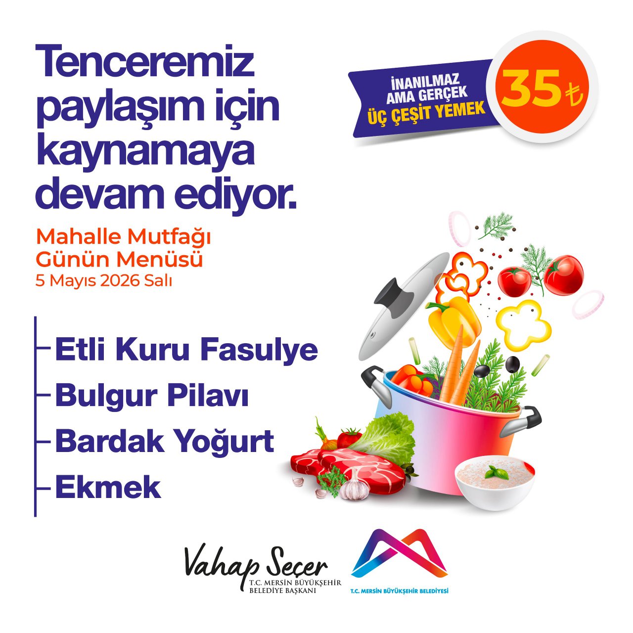 5 Mayıs Mahalle Mutfakları menümüz:
