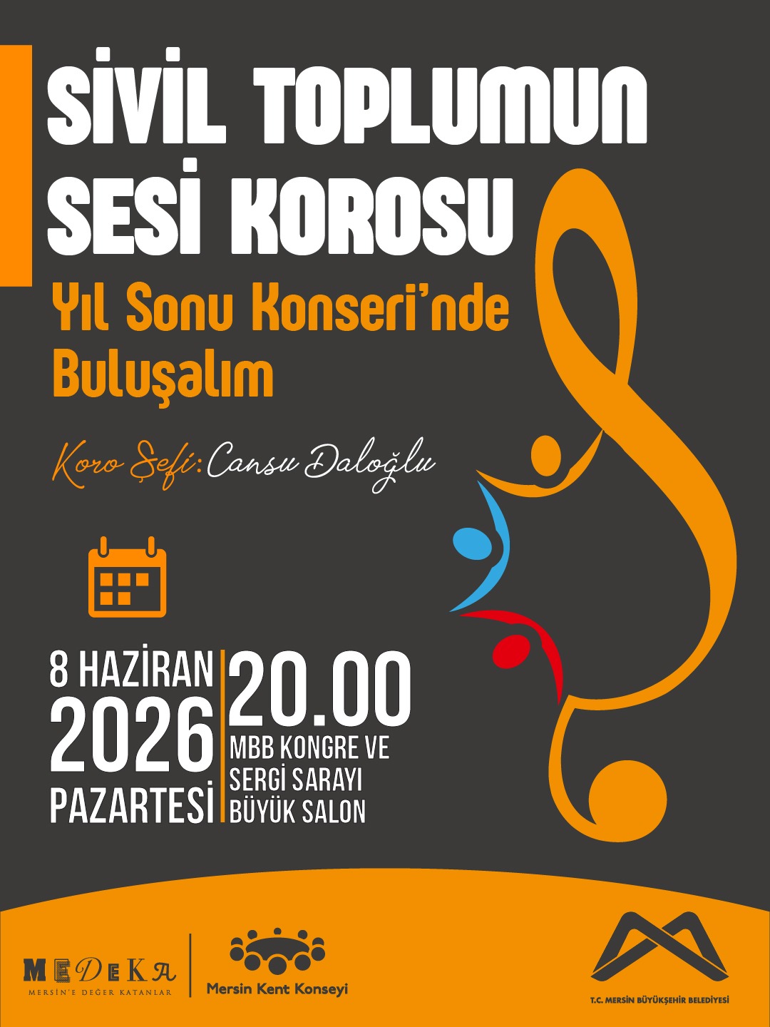 Sivil Toplumun Sesi Korosu Yıl Sonu Konseri’nde buluşalım. 