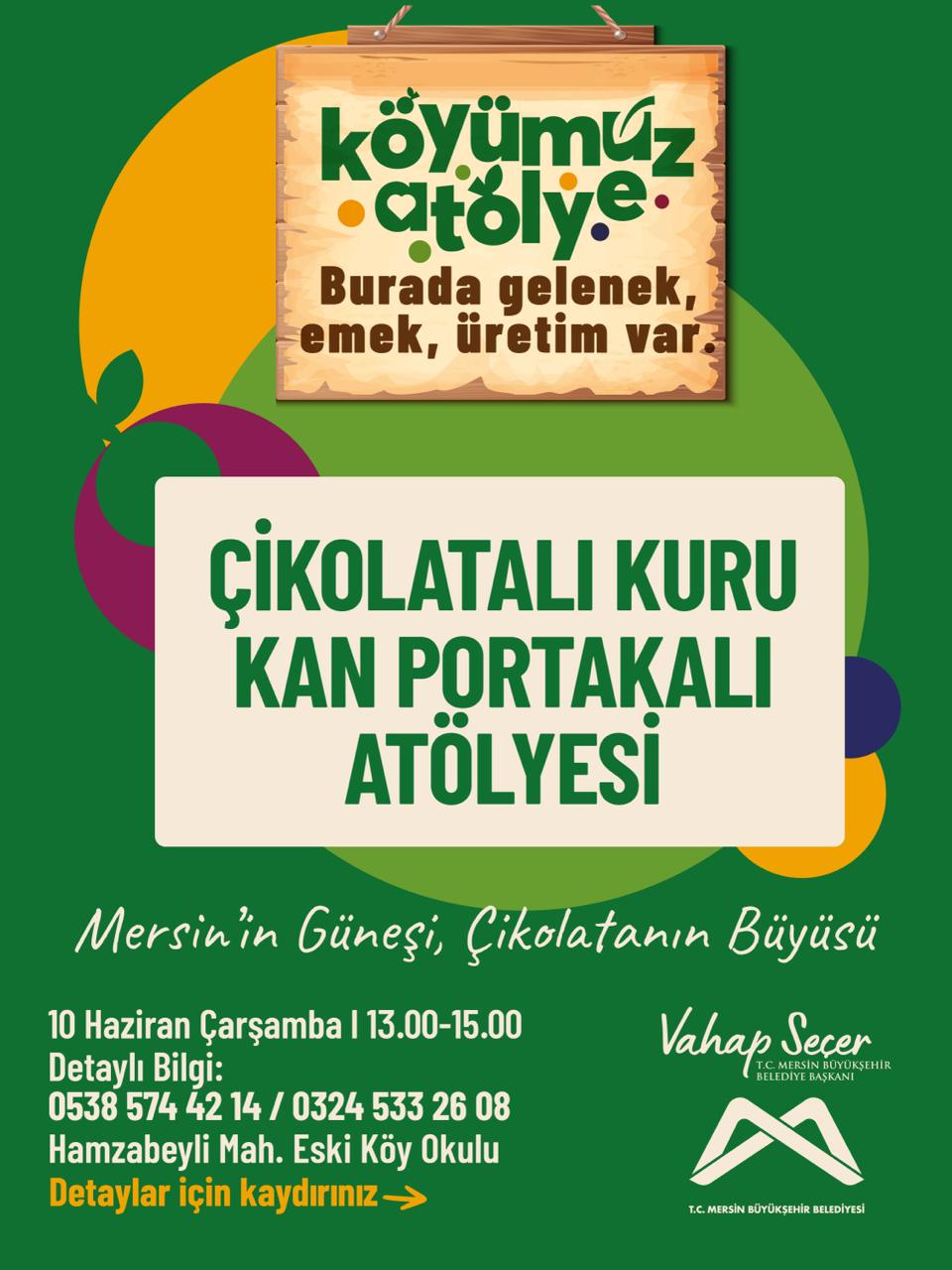 Çikolatalı Kuru Kan Portakalı Atölyesi
