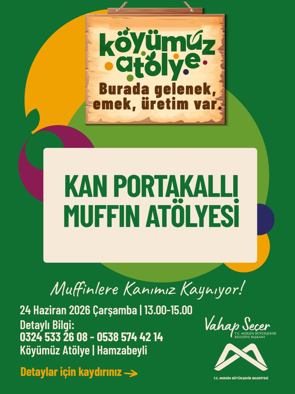 Kan Portakalı Muffin Atölyesi