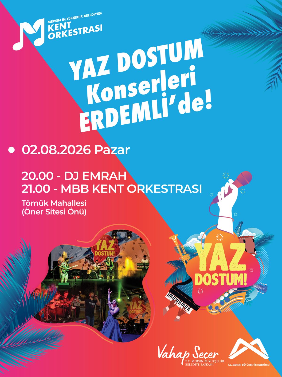 Yaz Dostum Konserleri Erdemli'de