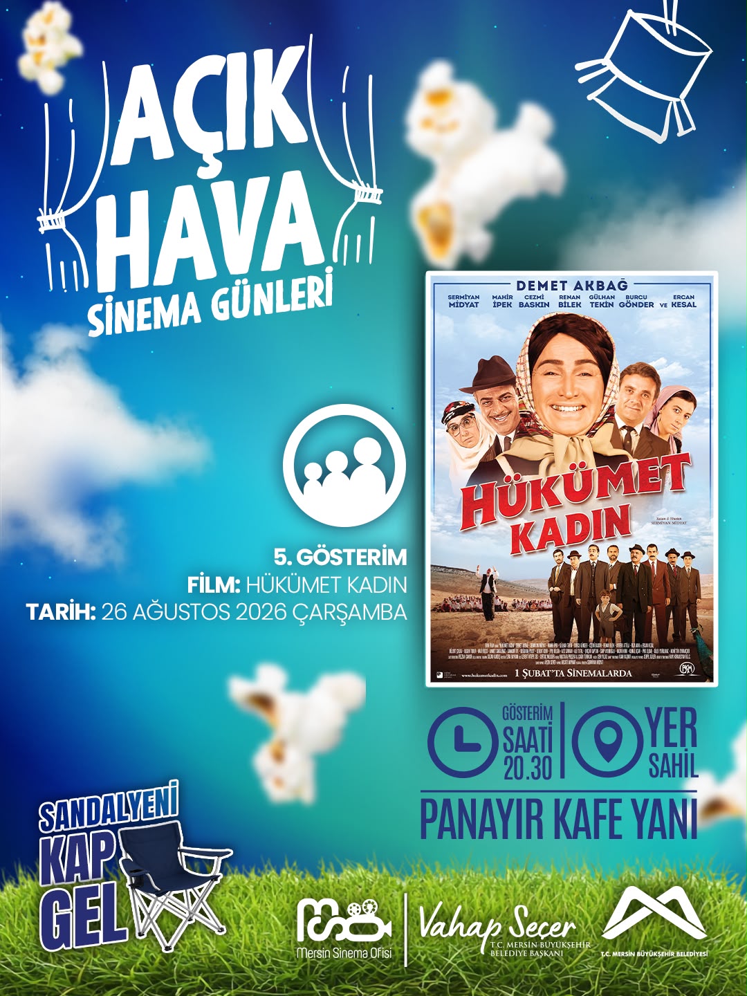 Açık Hava Sinema Günleri 5. Gösterim “Hükümet Kadın”