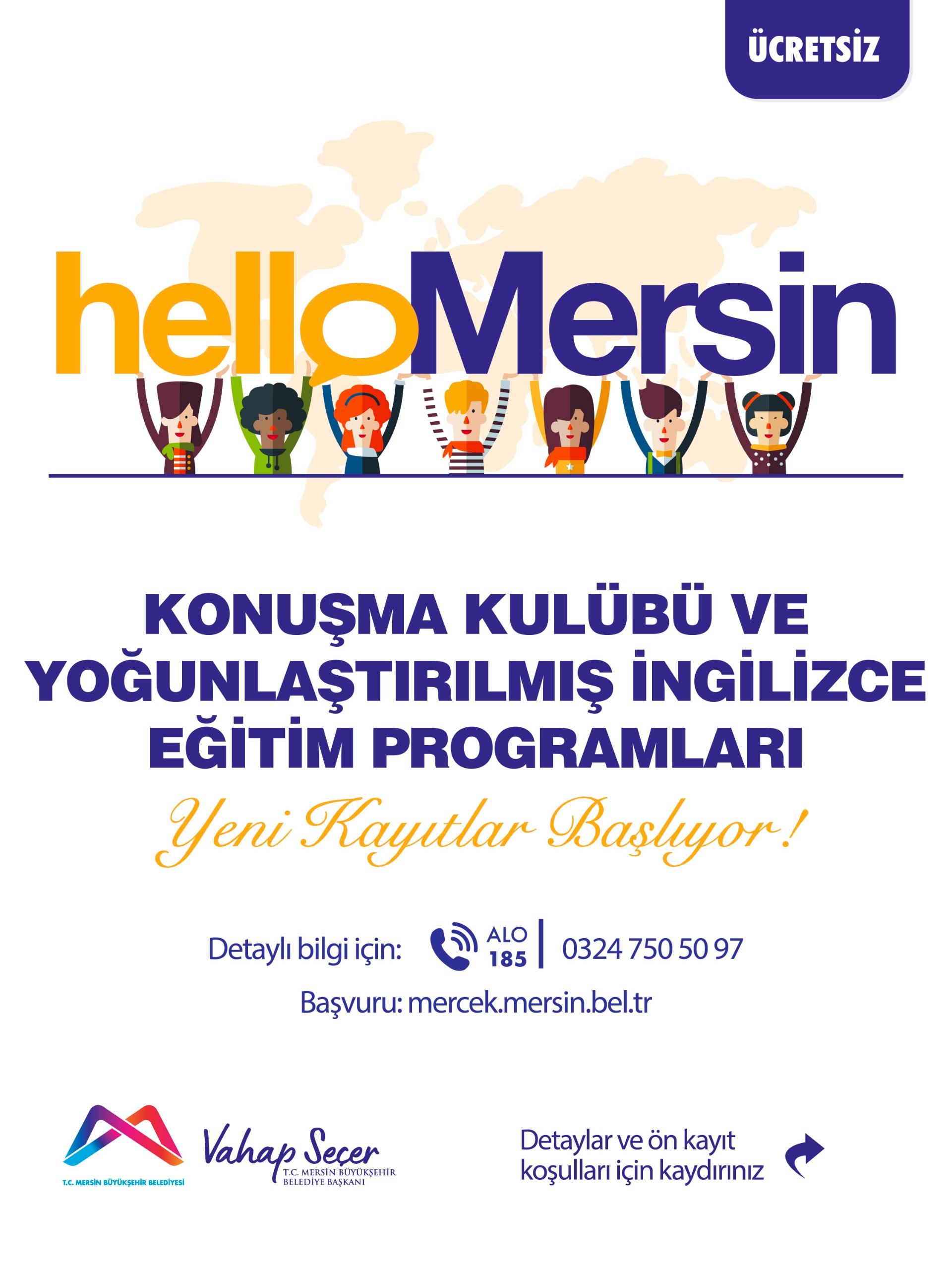 Hello Mersin ücretsiz Konuşma Kulübü ve Yoğunlaştırılmış İngilizce Programlarında yeni kayıtlar başlıyor!
