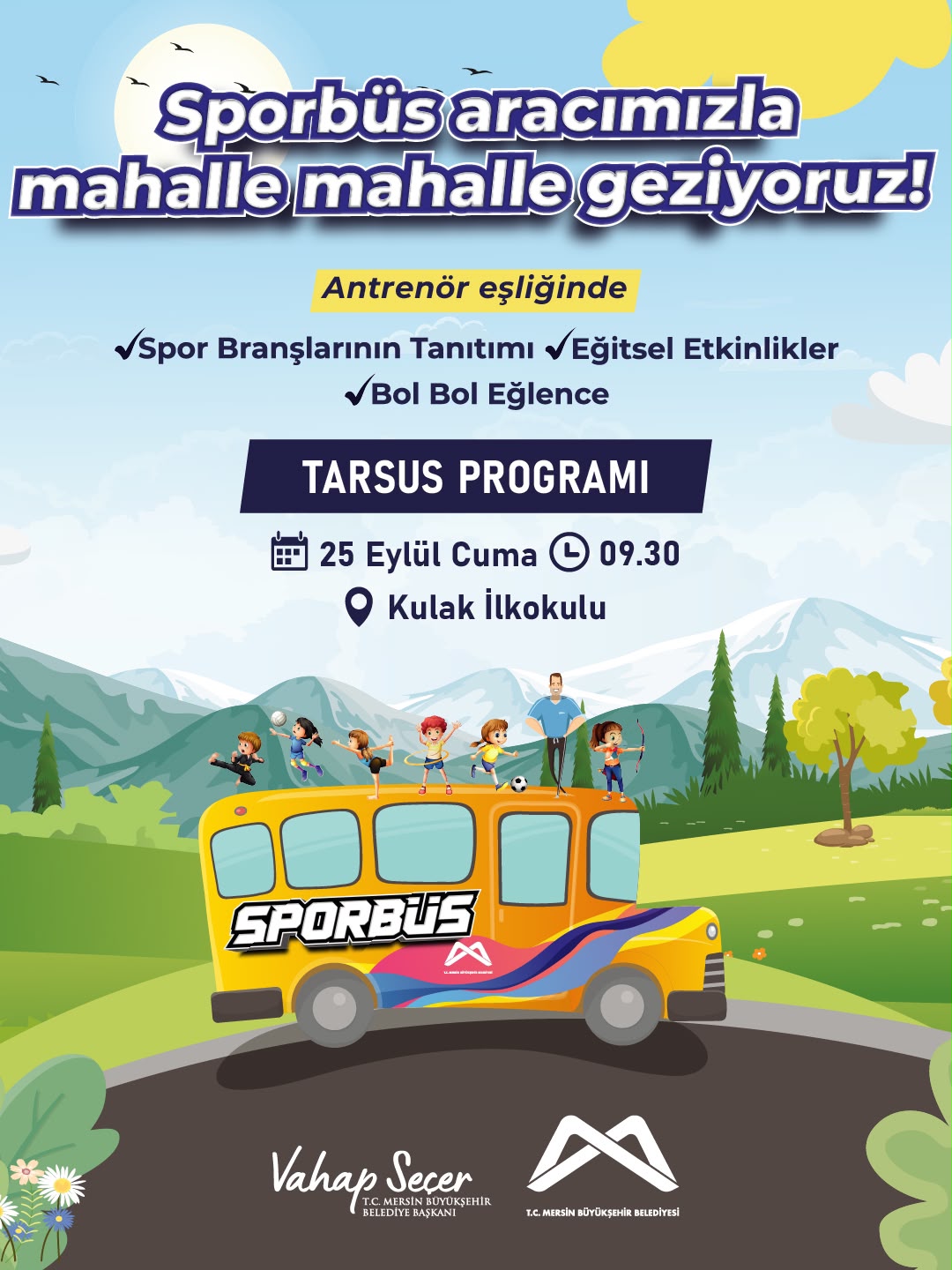 Sporbüs aracımızla mahalle mahalle geziyoruz | TARSUS PROGRAMI
