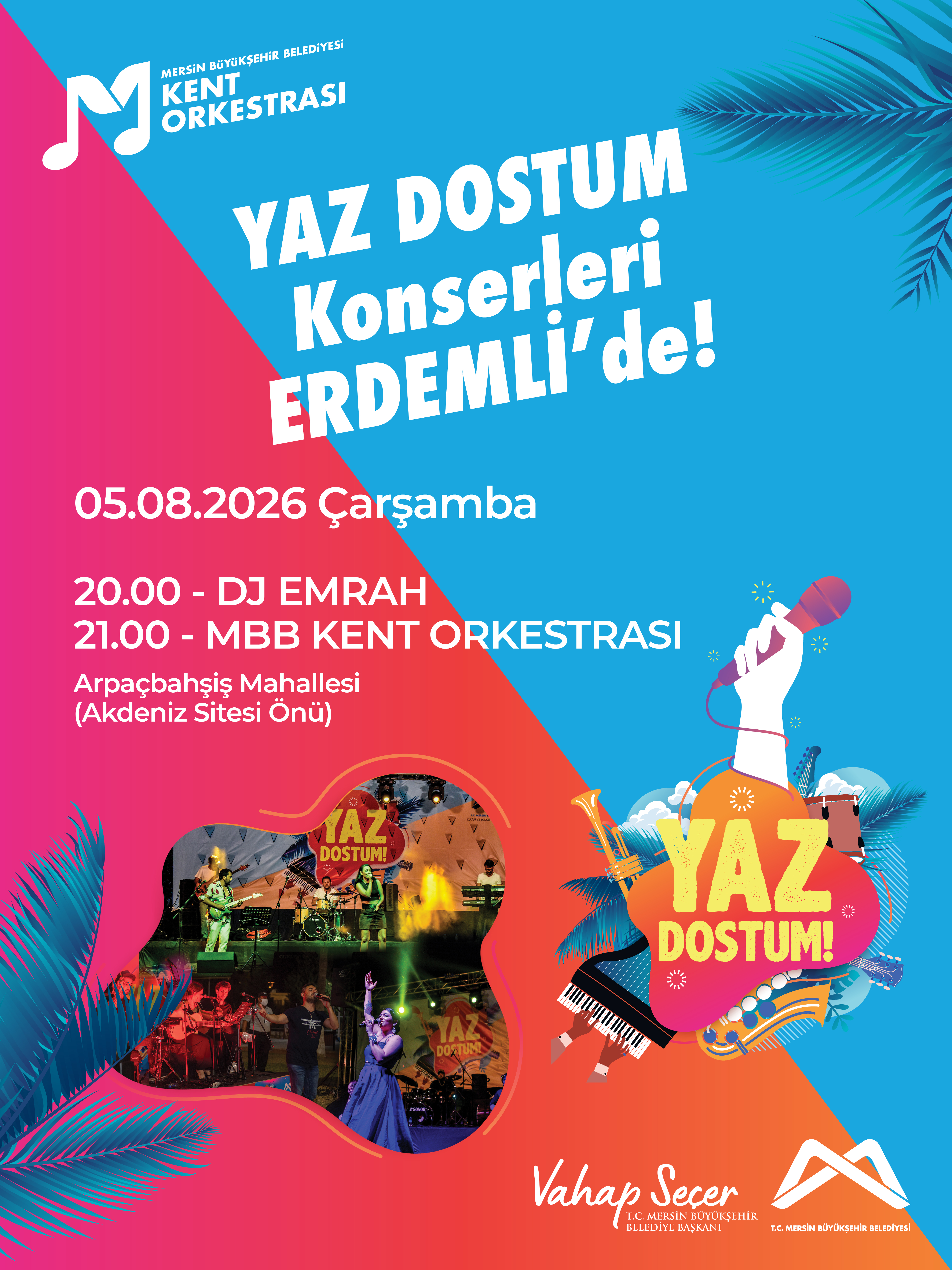 Yaz Dostum Konserleri Erdemli'de